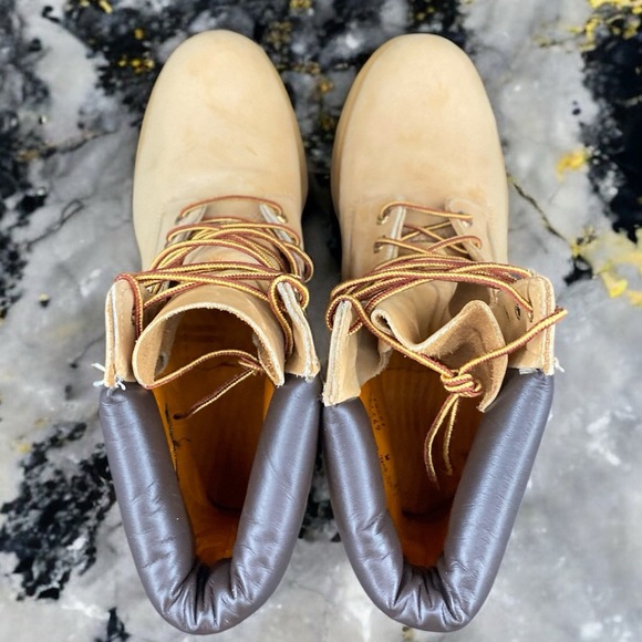 Timberland 6-Inch Premium Boots Wheat Nubuck Men’s 12 Older Model Taller Classic - Picture 5 of 11